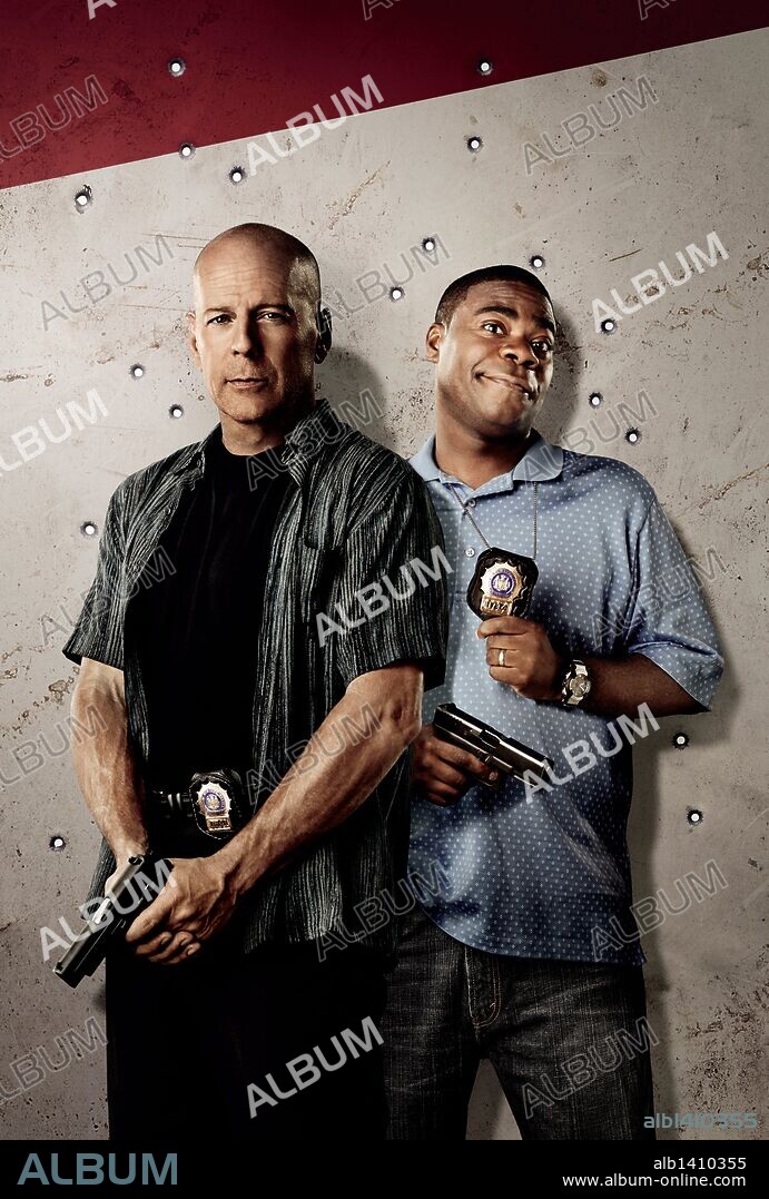 BRUCE WILLIS y TRACY MORGAN en COP OUT, 2010, dirigida por KEVIN SMITH. Copyright WARNER BROSS PICTURES/MARC PLATT PRODUCTIONS.