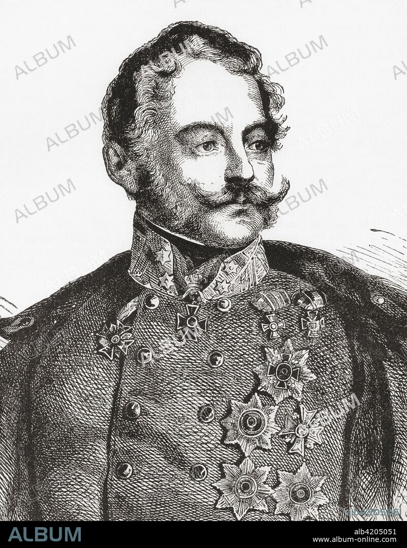 Count Ferenc Gyulay de Marosnemethi et NÃ¡daska, 1799 - 1868, aka Ferencz Gyulai, Ferencz Gyulaj, or Franz Gyulai.   Hungarian nobleman who served as Austrian Governor of Lombardy-Venetia.  From Ward and Lock's Illustrated History of the World, published c.1882.