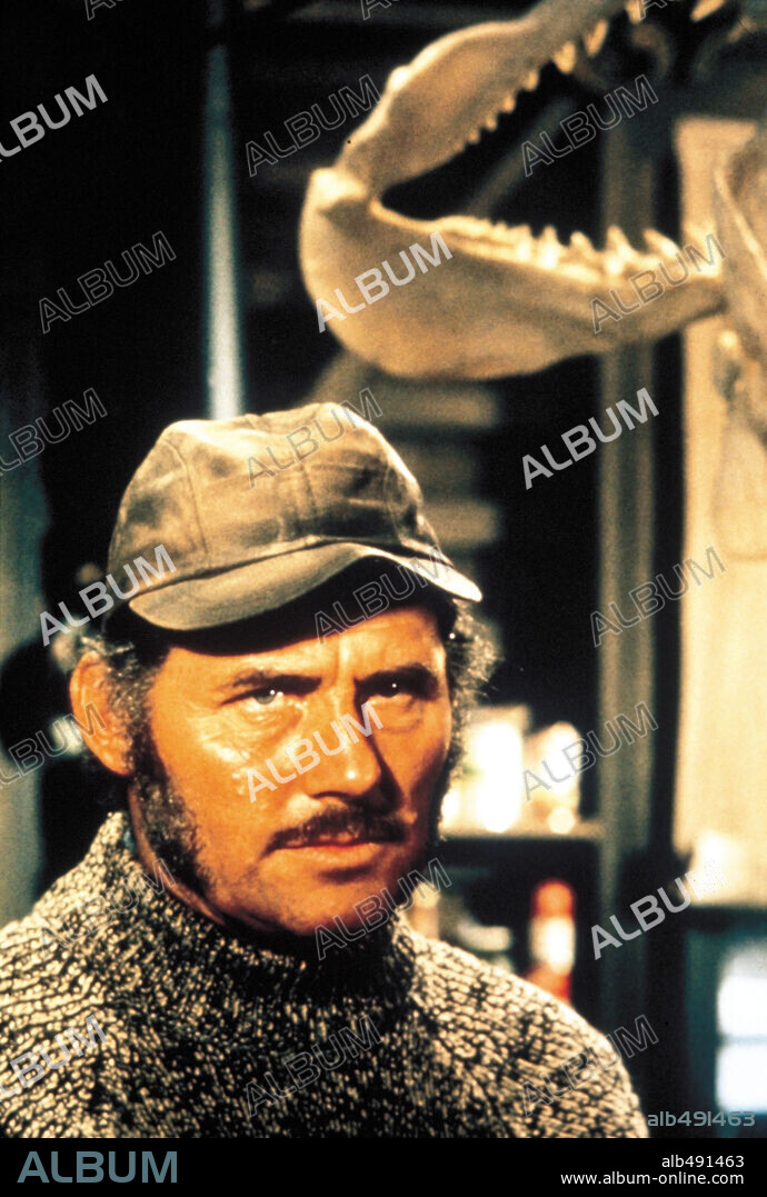 ROBERT SHAW en TIBURON, 1975 (JAWS), dirigida por STEVEN SPIELBERG. Copyright Zanuck/Brown Productions/Universal Pictures.