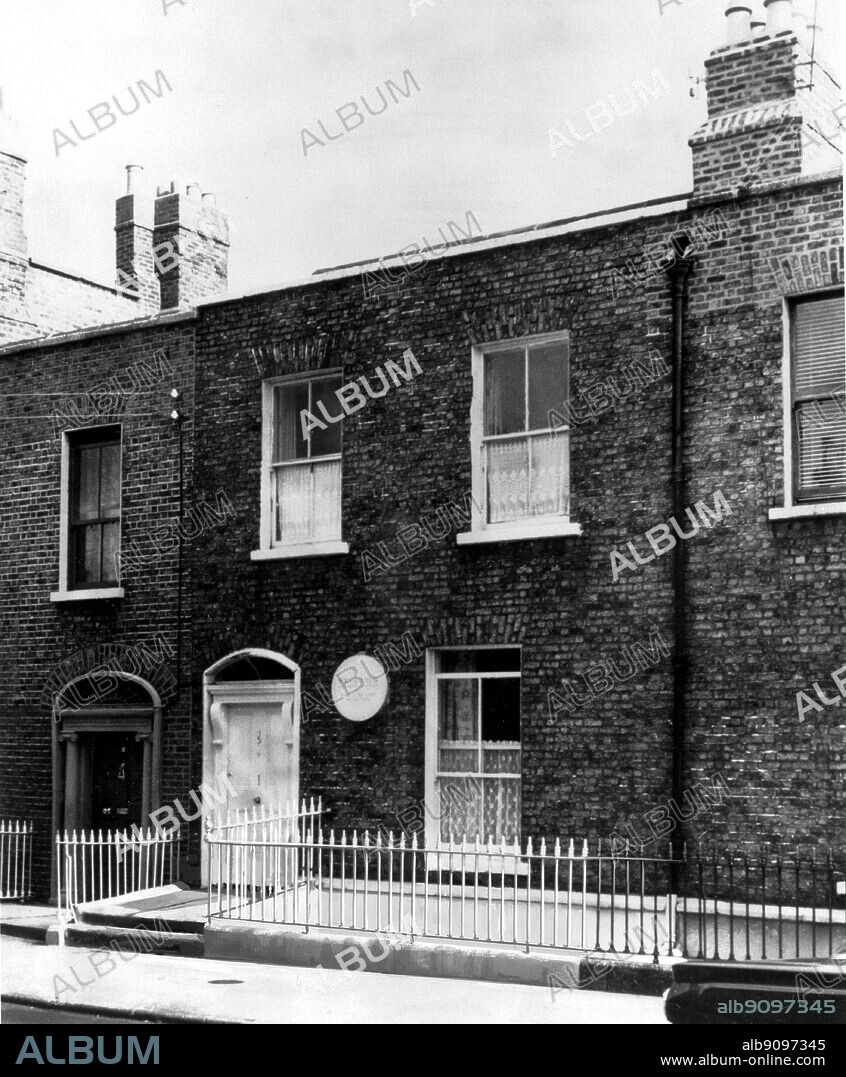 Shaw's childhood family home in Hatch Street. George Bernard Shaw (1856-1950) was an Irish playwright and winner of the Nobel Prize for Literature in 1925. The Genius of Shaw page 22.