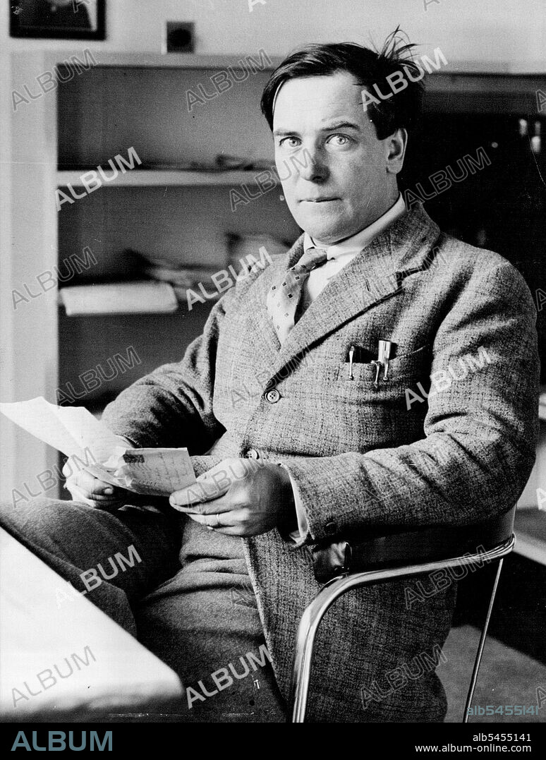 Mass Attack On The Atom: New Wonder Laboratory -- Prof. Kapitsa in his study in the New Royal Society Mond Laboratory at Cambridge.The Ludwig Mond Laboratory, where Prof. Kapitsa, the noted Russian Scientist will carry out atomic research, will be opened at Cambridge tomorrow Feb 3 by Mr. Stanley Baldwin. The new building cost £15,000, and apparatus which will split the atom, on a scale unknown before, has been installed. March 21, 1933. (Photo by Associated Press Photo).