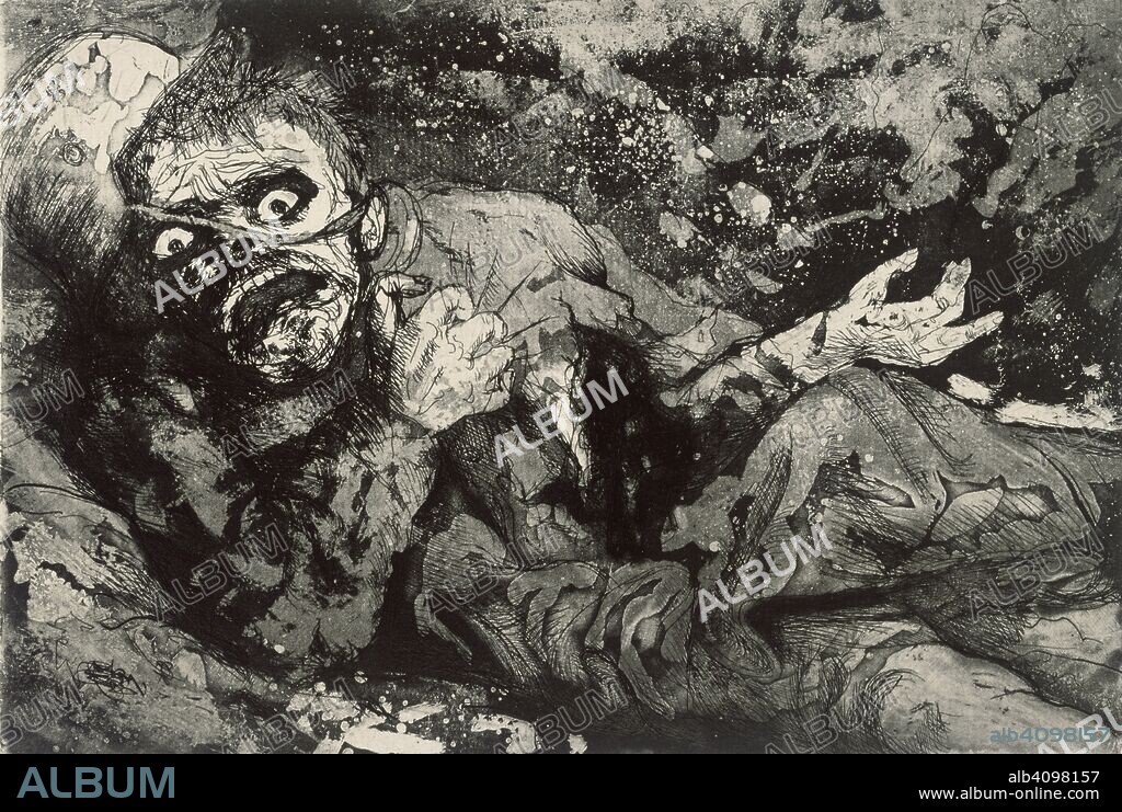 OTTO DIX. Wounded Soldier (From the series The War).