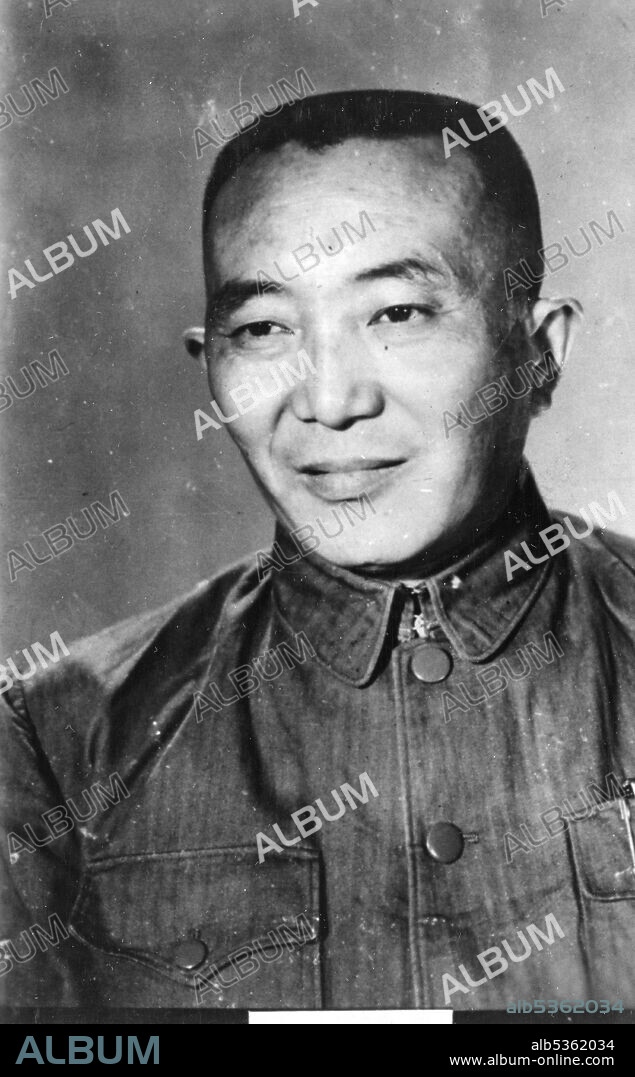 Luo Ruiqing (1906-1978), Communist Chinese army officer and close associate of Mao Zedong who served as the People's Republic of China's Minister of Public Security from 1949-1959, 1956. (Photo by United States Information Agency/GG Vintage Images).