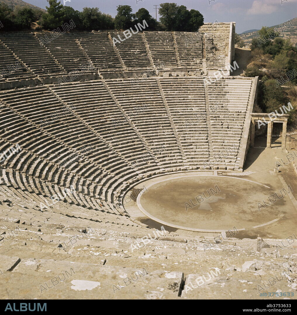 The theatre, Epidauros, UNESCO World Heritage Site, Greece, Europe.