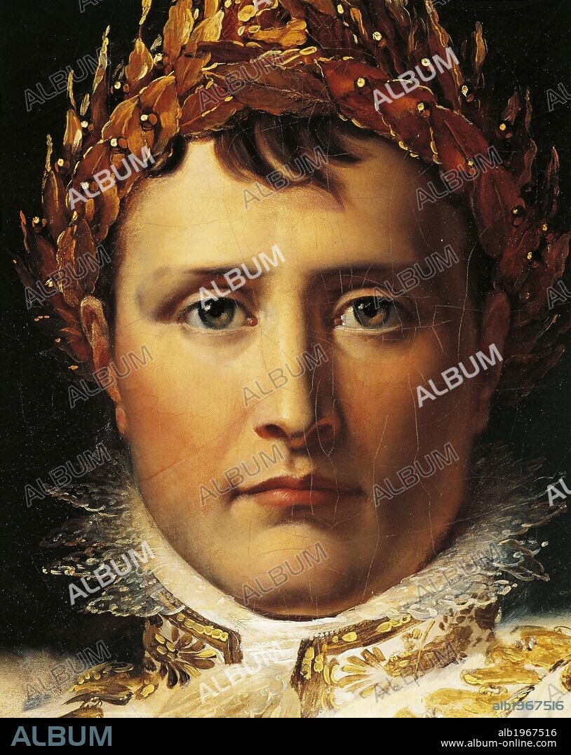 Napoleon Bonaparte in Emperor's rodes, ca 1805, by Francois Baron Gerard (1770-1837), oil on canvas. Napoleonic era, France, 19th century.