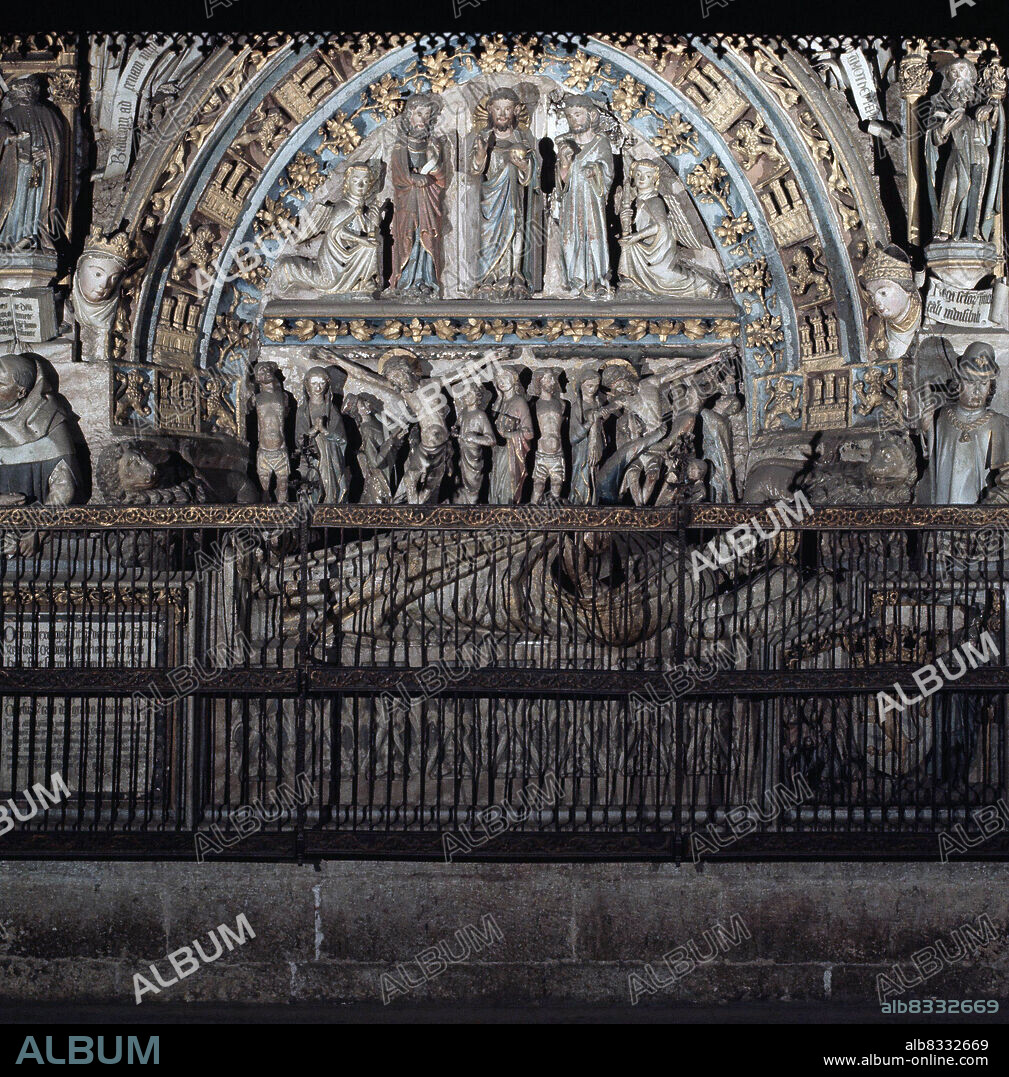 ORDOÑO II. REY DE LEON AÑOS 914 - 924. SEPULCRO EN LA CATEDRAL DE LEON.