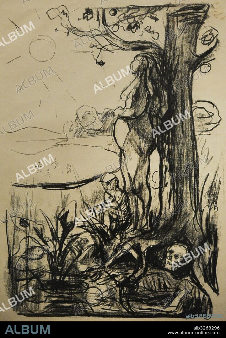 Edvard Munch (1863-1944). Norwegian painter. Metabolism, 1916. Lithograph. Munch Museum. Oslo. Norway.