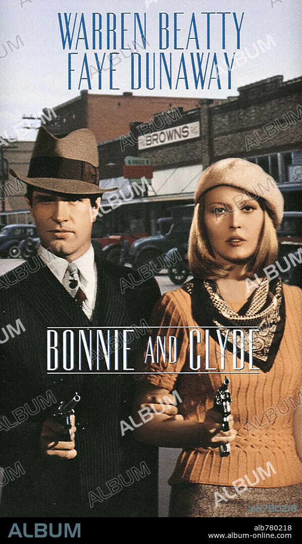 Plakat zu BONNIE AND CLYDE, 1967, unter der Regie von ARTHUR PENN. Copyright WARNER BROTHERS.