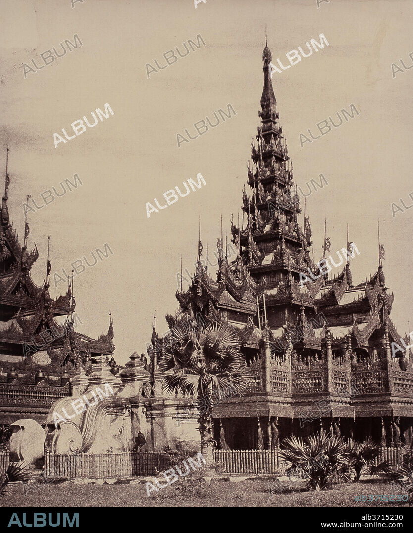 LINNAEUS TRIPE. Amerapoora: Pyathat of Kyoung No. 93. Dated: September 1-October 21, 1855. Dimensions: image: 32.5 × 26.6 cm (12 13/16 × 10 1/2 in.)  mount: 58 × 45.6 cm (22 13/16 × 17 15/16 in.). Medium: albumen print.