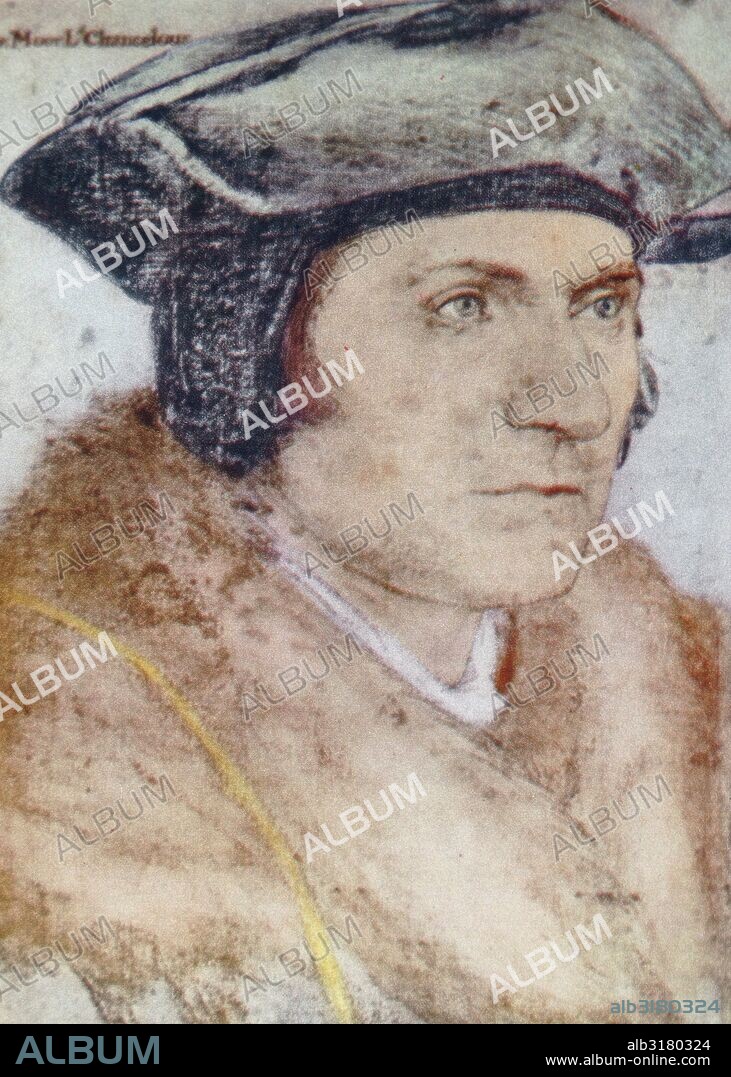 Sir Thomas More by Hans Holbein the Younger; 1526-27. Sir Thomas More (1478 -1535), was an English lawyer, social philosopher, author, statesman and noted Renaissance humanist. He was also a councillor to Henry VIII.