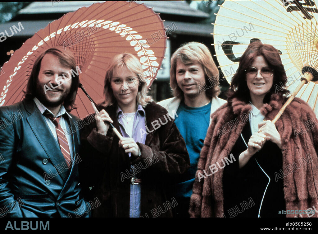 197903 - ABBA i Japan, fr.v. Benny Andersson, Agnetha Fältskog, Björn Ulvaeus och Anni-Frid Lyngstad. Foto: Per Kagrell / EXP / TT / Kod: 26. ** AFTONBLADET OUT **.
