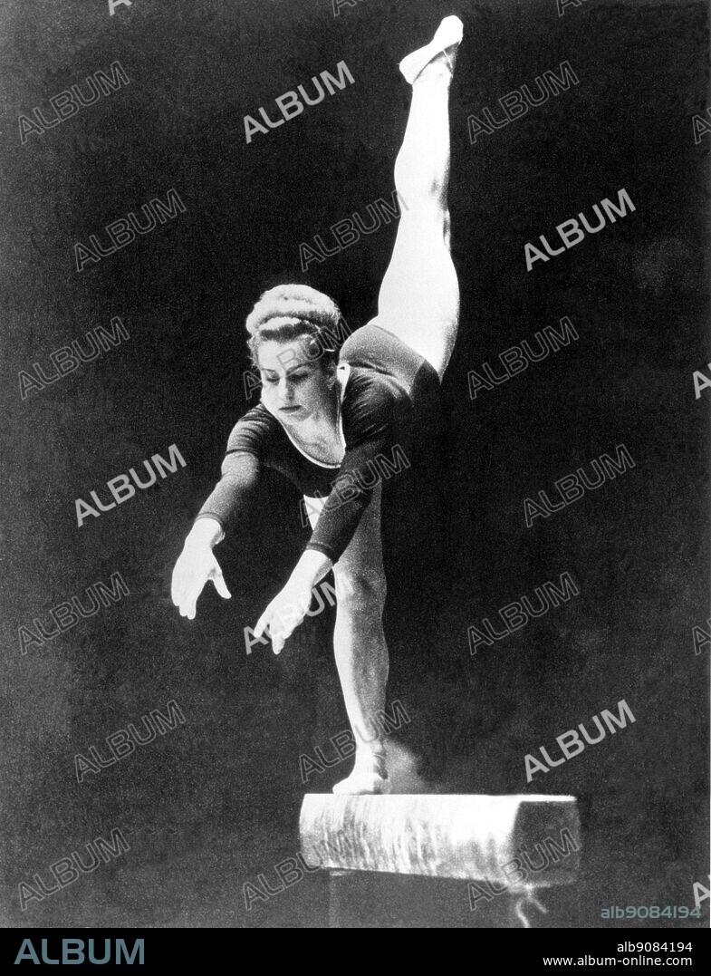 Japan, Tokyo Olympics, 1964: Vera Caslavska (Czechoslovakia) in the women's gymnastics.