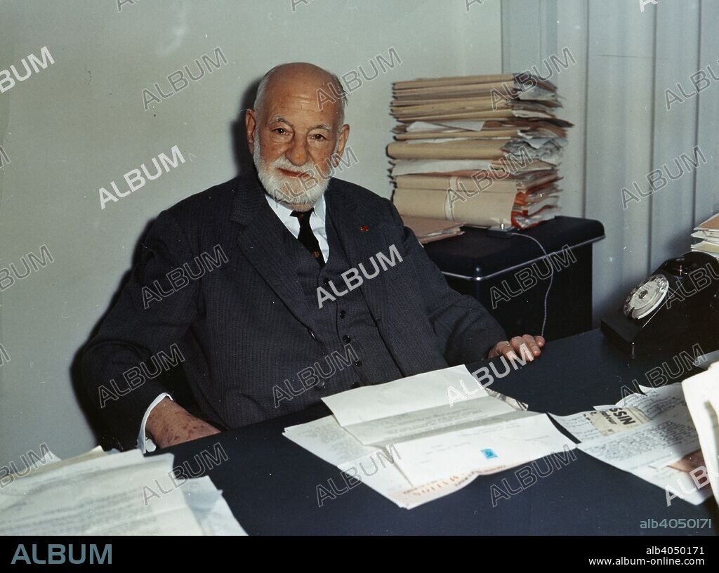 Rene Cassin (1887-1976), French jurist, president of the European Court of Human Rights, and principal author of the UN Declaration of the Rights of Man. He won the 1968 Nobel Prize for Peace.