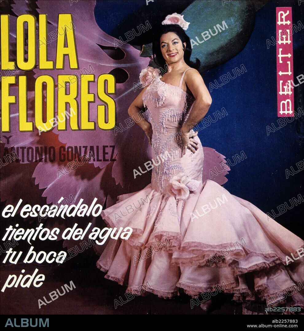 LA CANTANTE LOLA FLORES. PORTADA DE DISCO BELTER.