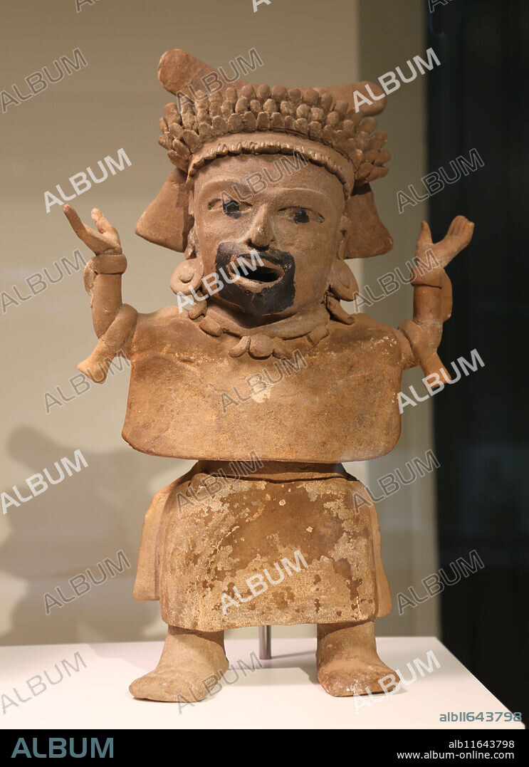Mesoamerica. Cihuateteo female figure. Veracruz. Gulf of Mexico. 300-900 BC. Mexico. Museum of Cutures of the World. Barcelona. Spain.