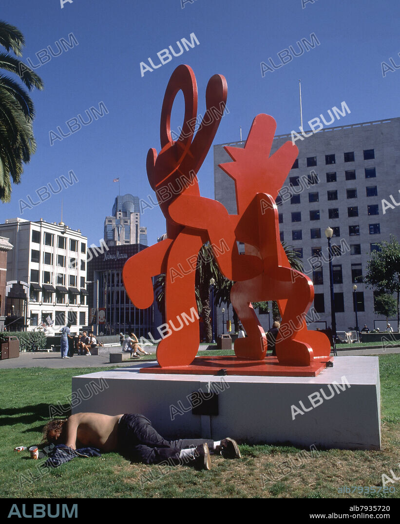 KEITH HARING. SIN TITULO - 1988.