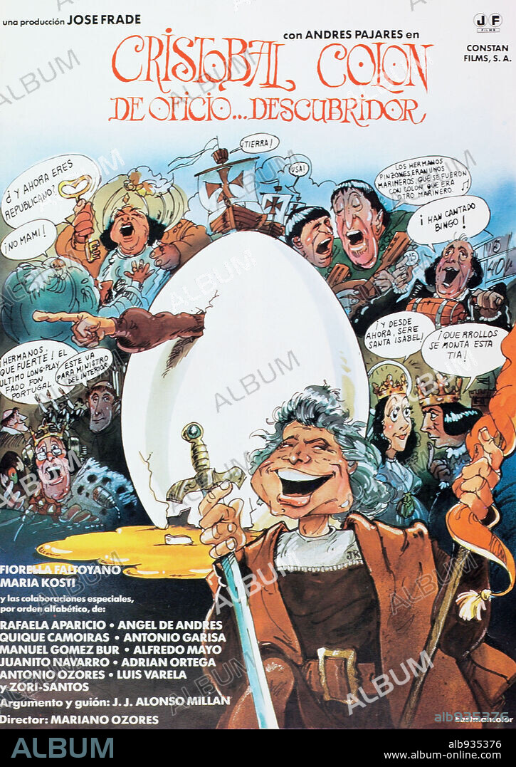 Poster of CRISTOBAL COLON, DE OFICIO... DESCUBRIDOR, 1982, directed by MARIANO OZORES. Copyright CONSTAN FILMS S.A.