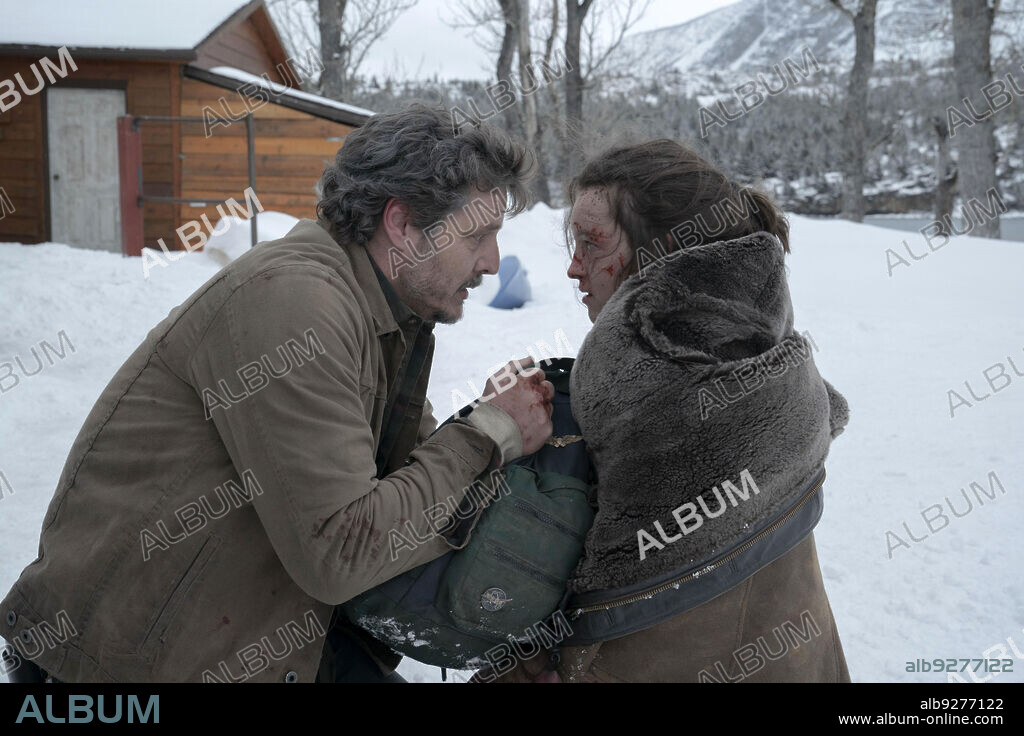 BELLA RAMSEY and PEDRO PASCAL in THE LAST OF US, 2023, directed by CRAIG MAZIN, LIZA JOHNSON and NEIL DRUCKMANN. Copyright PlayStation Productions / Sony Pictures Television.