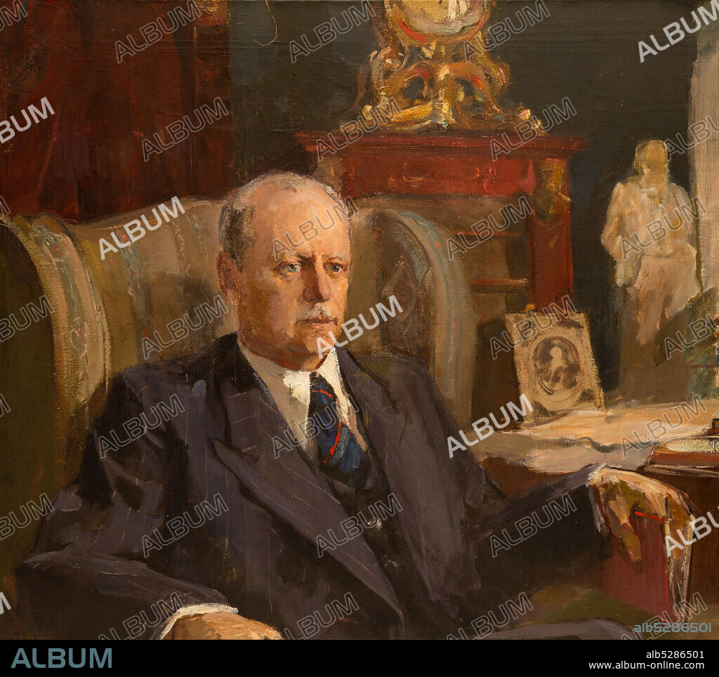 ALEXANDER SAMOKHVALOV. Portrait of Sergey Alexandrovich Rinkevich (1886-1955).