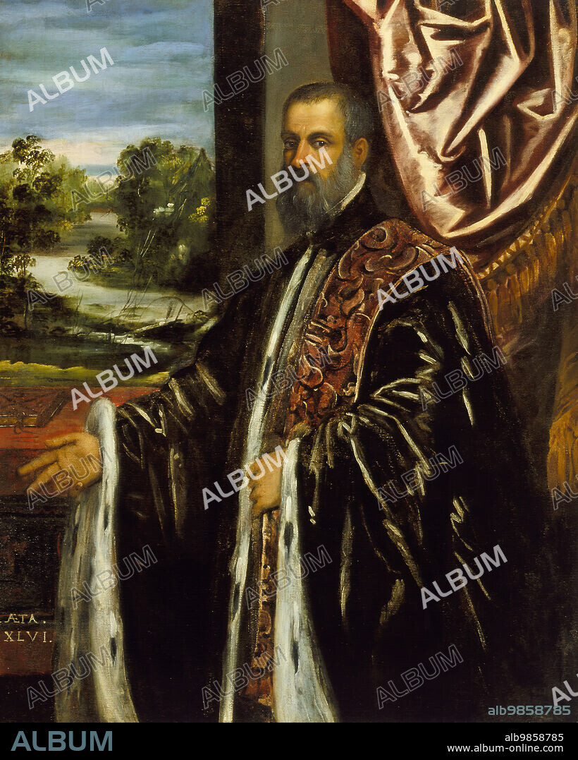 JACOPO TINTORETTO. Portrait of Marino Grimani, 1578.
