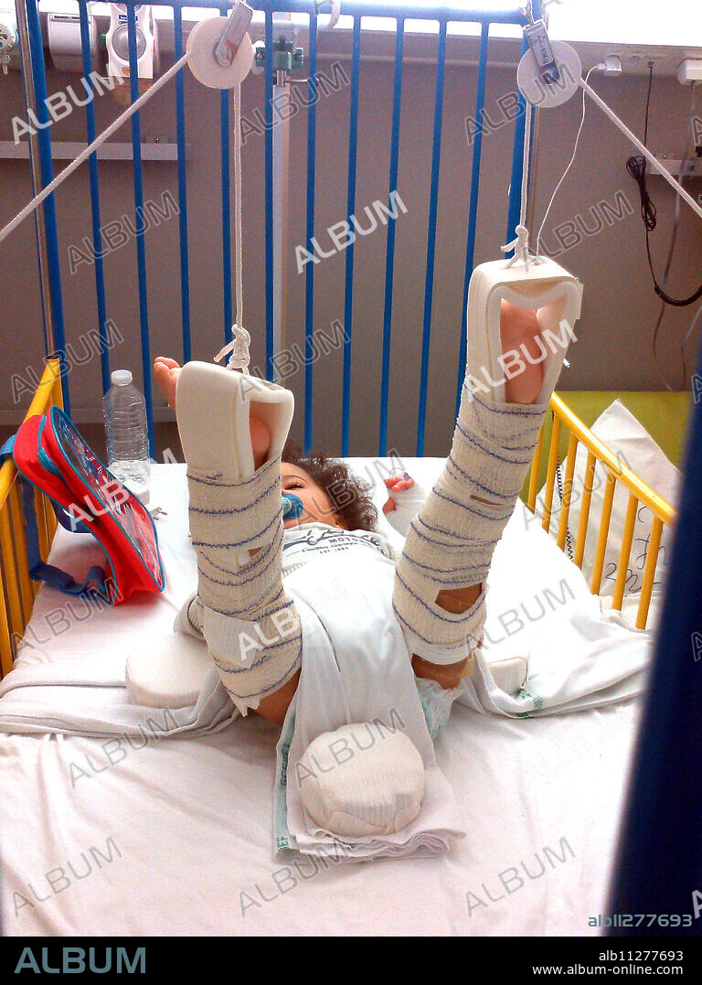 15-month old baby in hospital.