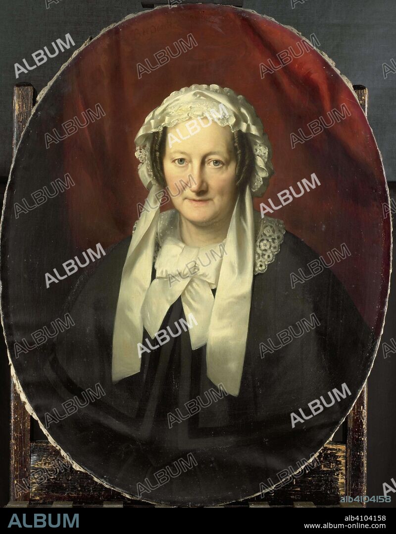 BASTIAAN DE POORTER. Portrait of Johanna Maria Parvé, Wife of Hendrik André Cornelis Tierens. Dating: 1857. Measurements: h 88 cm × w 68.2 cm × t 3.8 cm; d 9.8 cm.