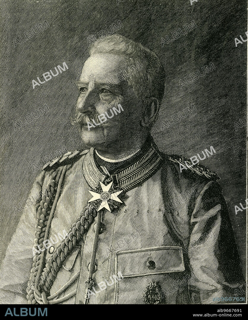 'Count Von Waldersee', c1900. German field marshal, Chief of the Imperial German General Staff. Engraving after a photograph. From "Cassell's History of England, Vol. IX". [Cassell and Company, Limited, London, Paris, New York & Melbourne].