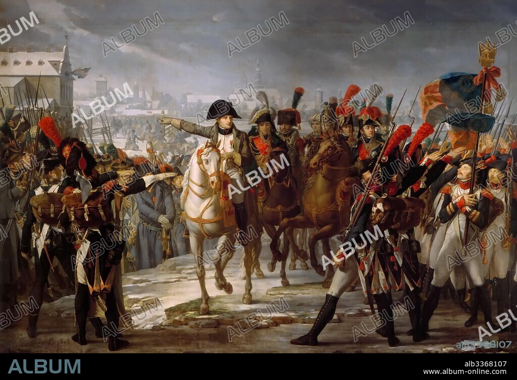 CLAUDE GAUTHEROT. Napoleon's speech to the 2nd Corps of the Grande Armée before the attack on Augsburg on 12 October 1805.