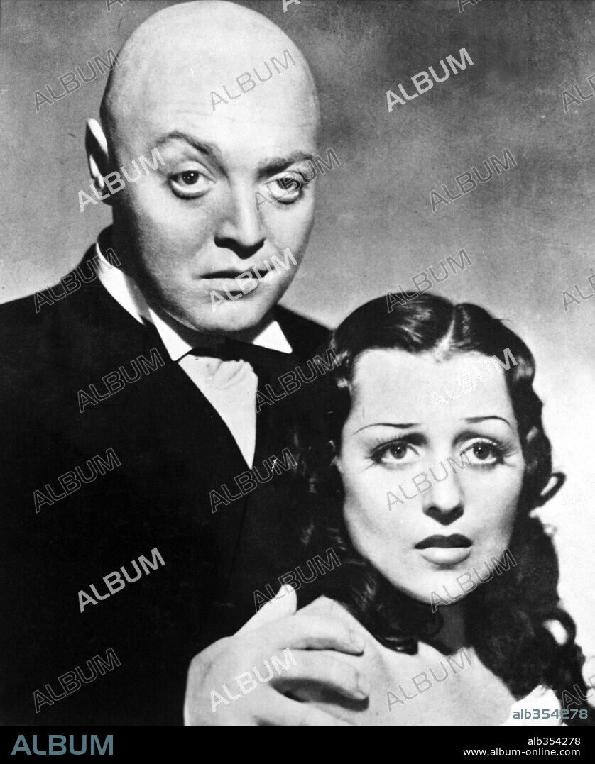 FRANCES DRAKE y PETER LORRE en LAS MANOS DE ORLAC, 1935 (MAD LOVE), dirigida por KARL FREUND. Copyright M.G.M. / Cortesía.