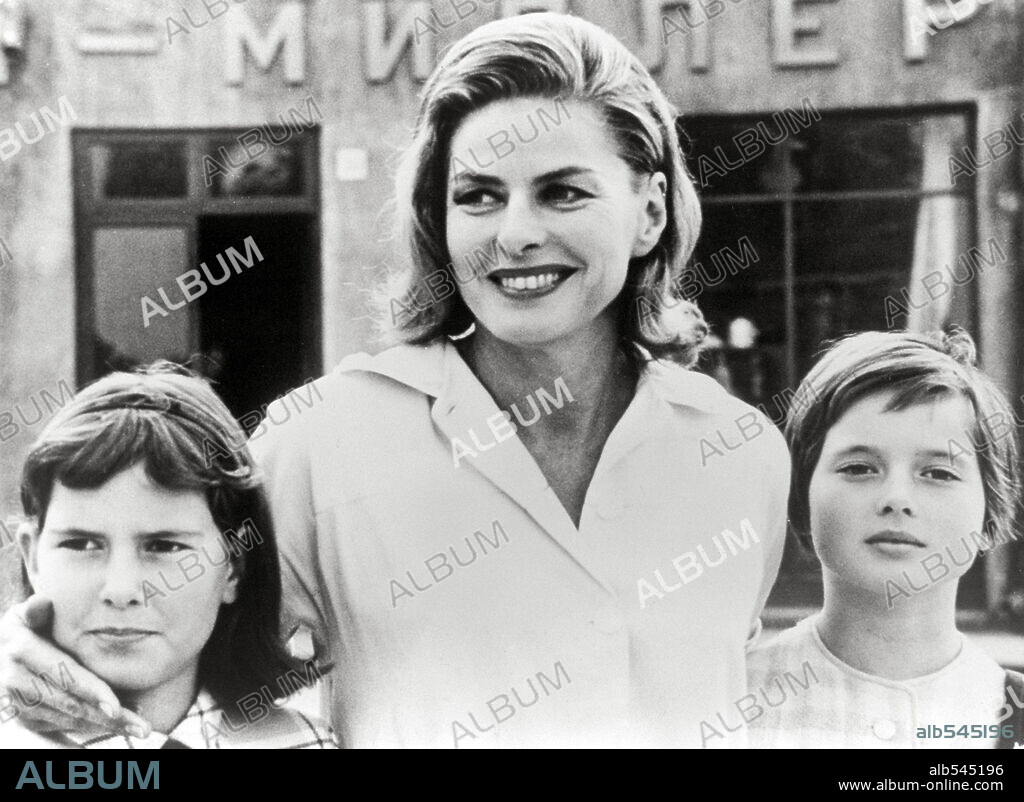 INGRID BERGMAN, ISABELLA ROSSELLINI and ROBERTINO ROSSELLINI.