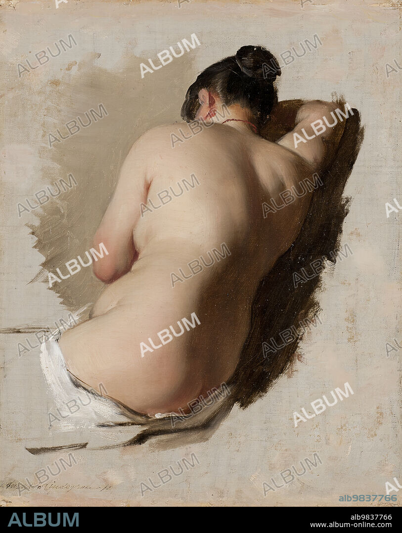 AMALIA LINDEGREN. Nude study, 1850s.