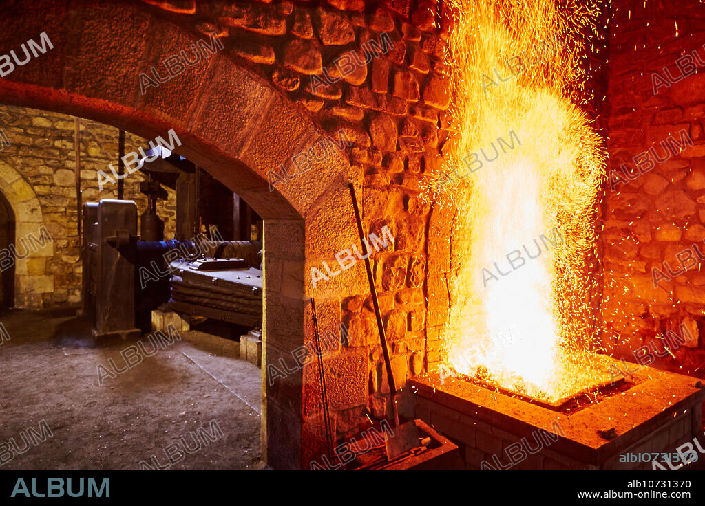 Old foundry. Parque y Ferrería de Mirandaola. Legazpi, Gipuzkoa, Basque Country, Spain.