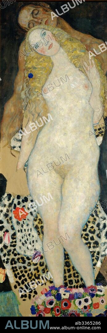 GUSTAV KLIMT. Adam and Eve.