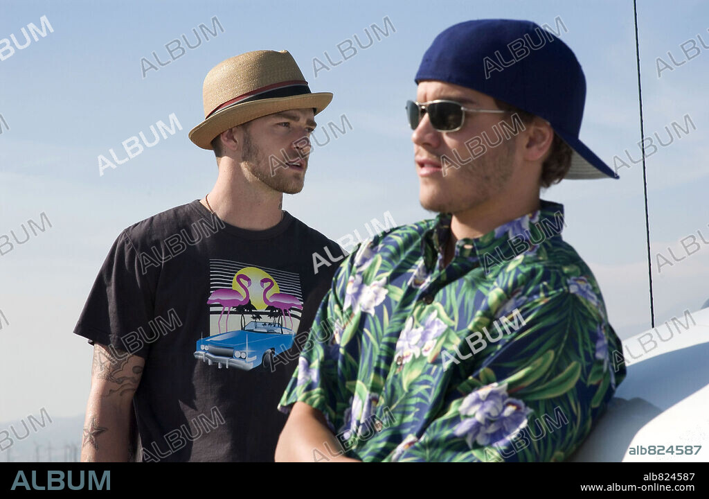 EMILE HIRSCH and JUSTIN TIMBERLAKE in ALPHA DOG, 2006, directed by NICK CASSAVETES. Copyright NEW LINE CINEMA / MICHAELS, DARREN.