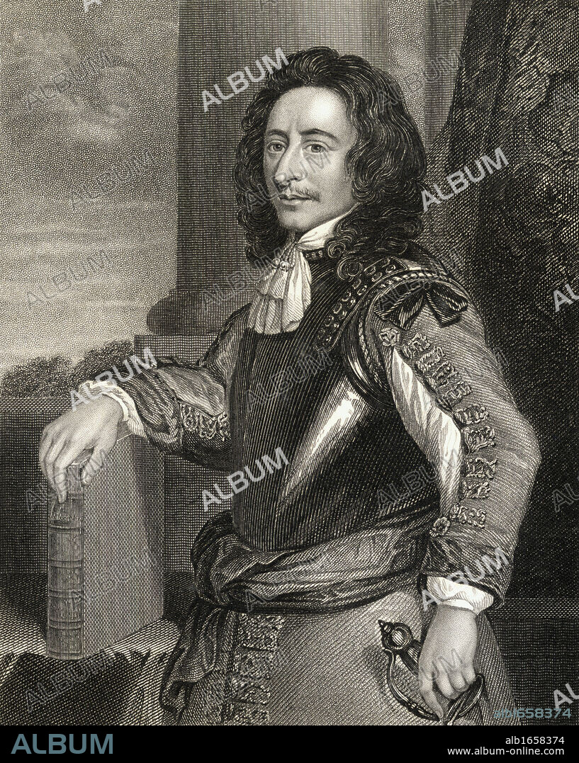 Algernon Sidney,1622-1683. English whig politician executed for allegedly plotting to overthrow government of Charles II. From the book 'Lodge's British Portraits' published London 1823.