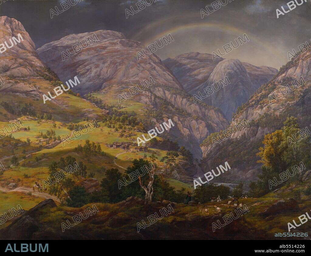 JOHANN CHRISTIAN CLAUSEN DAHL. View from Stalheim.