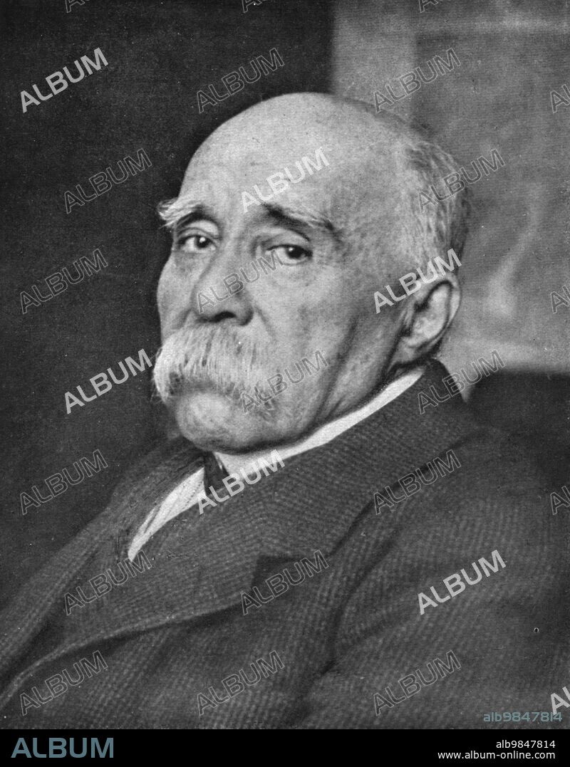 'Clemenceau; M.Georges Clemenceau, head of the French government, November 16, 1917, photograph, the 19th, at the Ministry of War', 1917. From "L'Album de la Guerre 1914-1919, Volume 2" [L'Illustration, Paris , 1924].