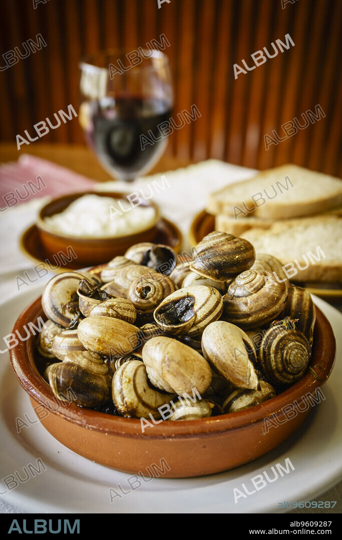 caracoles a la mallorquina,celler de Randa,llucmajor, Mallorca,Islas Baleares,Spain.