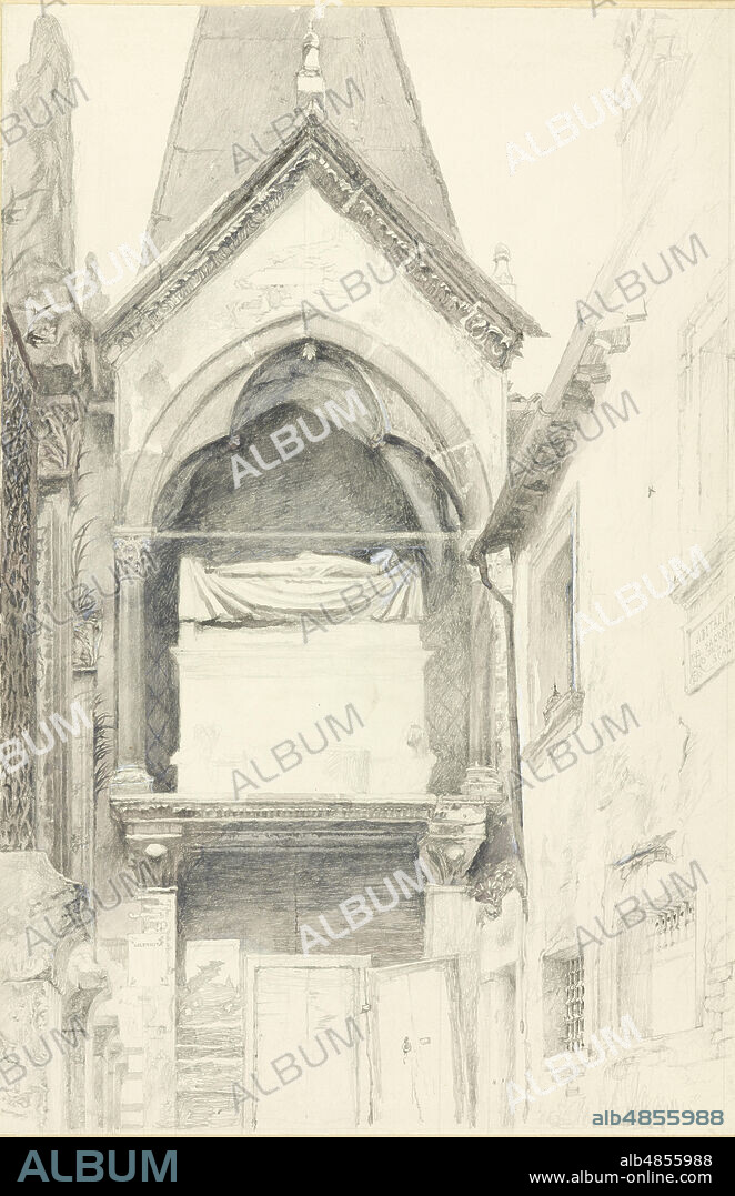 JOHN RUSKIN. The Tomb of Cangrande I della Scala, Verona, 28 May - 29 June 1869.