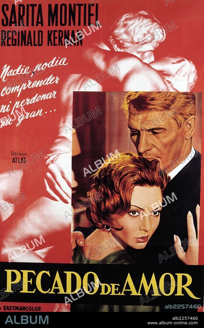 CARTEL PELICULA " PECADO DE AMOR ". DIRECTOR , LUIS CESAR AMADORI , AÑO 1961. SARA MONTIEL.