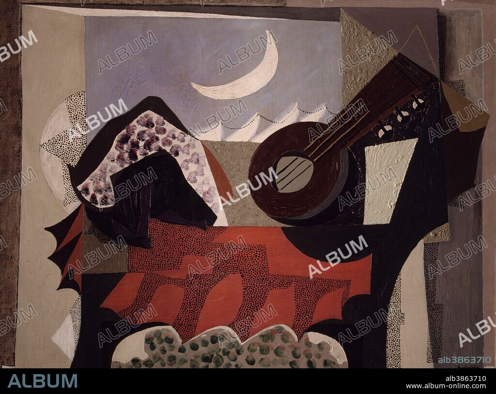 MANUEL ÁNGELES ORTIZ. ORTIZ, MANUEL ANGELES. PINTOR ESPAÑOL . JAEN 1895 - 1984. " BODEGON CON MANDOLINA " , OLEO 1926 .. SFGP / © KORPA. . ATENCION: AUTOR CONTEMPORANEO SUJETO A COPYRIGHT ©. EL CLIENTE FINAL ES RESPONSABLE DE LA GESTION DE LOS DERECHOS DE AUTOR CON LAS SOCIEDADES EXISTENTES DE GESTION DE DERECHOS O DIRECTAMENTE CON LOS ORGANISMOS TITULARES DE LOS MISMOS.