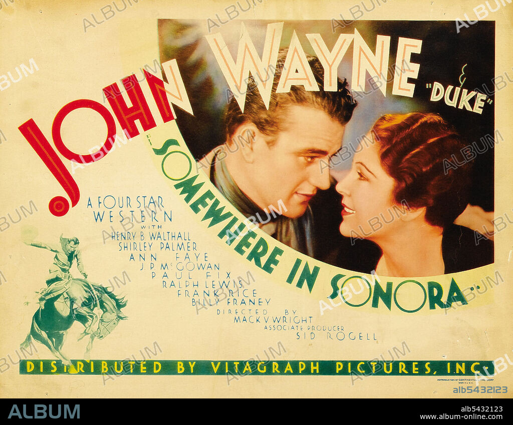 JOHN WAYNE in SOMEWHERE IN SONORA, 1933, directed by MACK V. WRIGHT. Copyright WARNER BROTHERS.