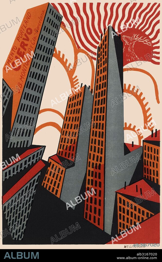 Publicidad. Cemento portland El Ciervo. Barcelona, septiembre de 1927.