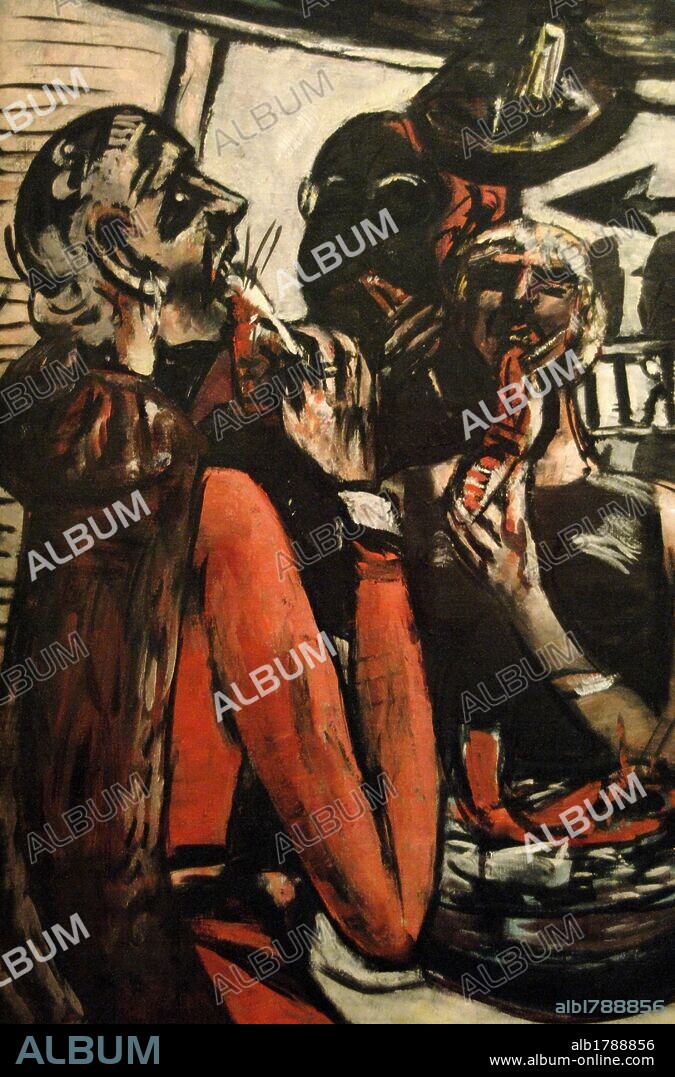 MAX BECKMANN. ARTE S. XX. ALEMANIA. BECKMANN, Max (Leipzig,1884-Nueva York,1950). Pintor expresionista y artista gráfico alemán. "PRUNIER" (1944). Oleo sobre lienzo. Tate Modern. Londres. Inglaterra. Reino Unido.