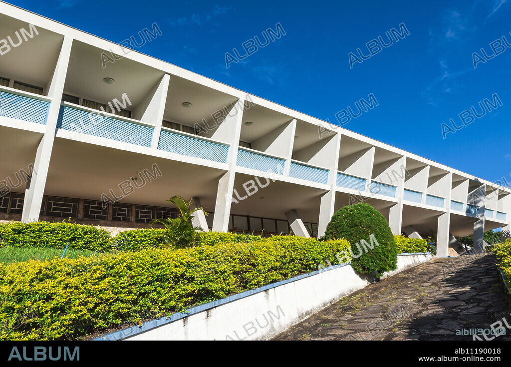 Hotel Tijuco conceived by the famous architect Oscar Niemeyer, Diamantina, Minas Gerais, Brazil, South America.