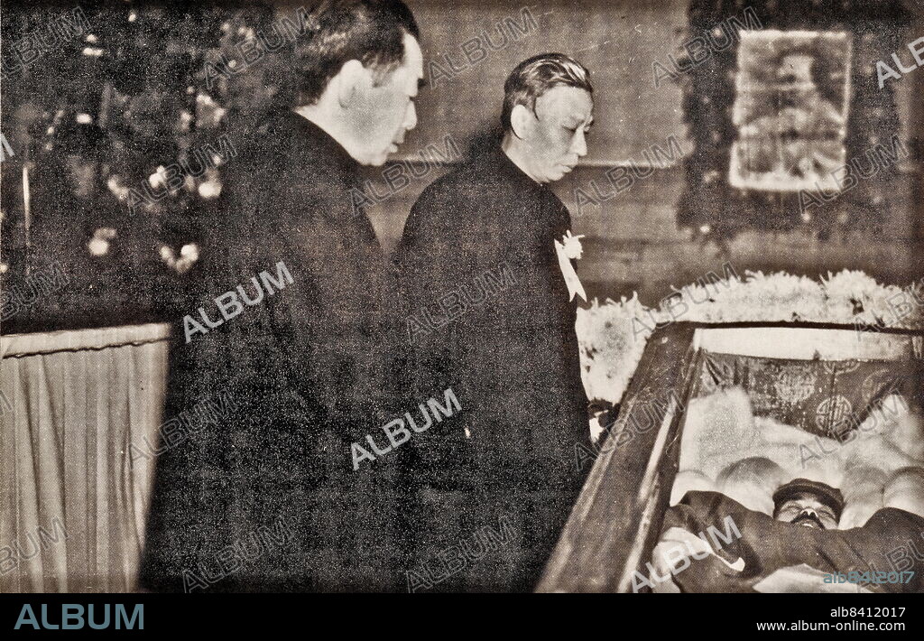 Liu Shaoqi and Zhou Enlai attend funeral of Ren Bishi. Ren Bishi was a military and political leader in the early Chinese Communist Party. In the early 1930s,.