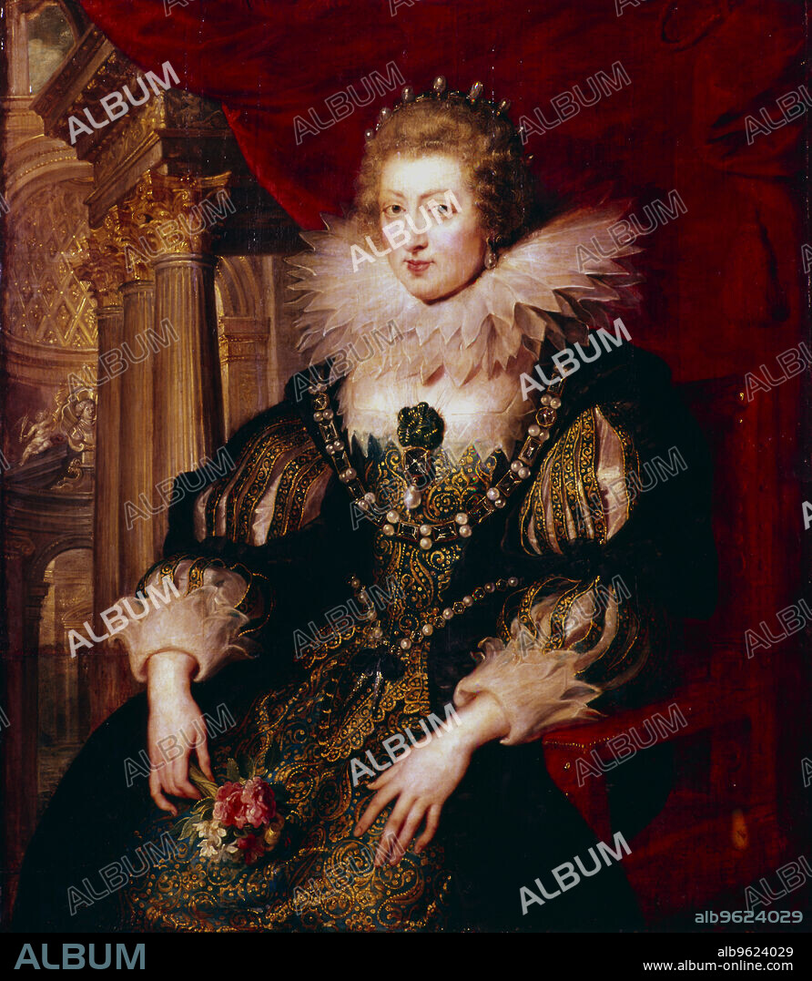PETER PAUL RUBENS. Anne of Austria, Queen Consort of France, 17th century. Anne (1601-1666) was the wife of Louis XIII and mother of Louis XIV. After the death of her husband in 1643, Anne ruled France as Regent with Cardinal Mazarin as Chief Minister.