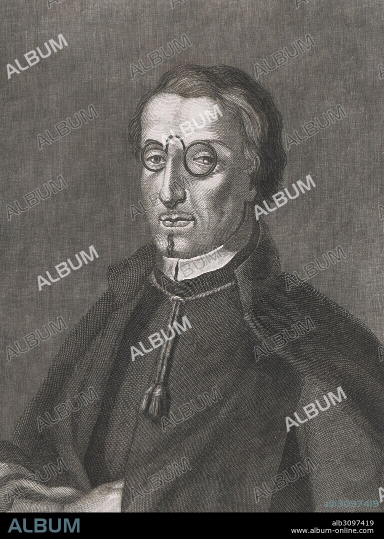 Antonio Solís Rivadeneyra (1610-1686), escritor, historiador, poeta y dramaturgo español de la escuela de Calderón. Grabado de 1854.