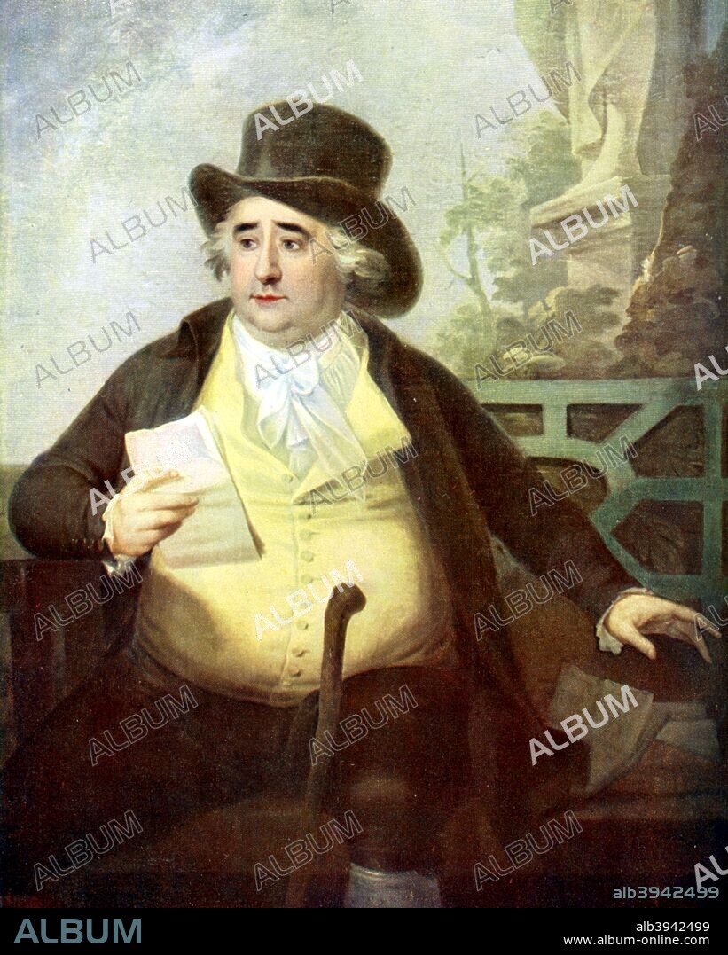 Charles James Fox, 18th-19th century British Whig politician, c1905. Fox (1749-1806) was Britain's first Foreign Secretary. He was a supporter of American independence and the French Revolution and an opponent of the slave trade. Print published in 'Parliament Past and Present' by Arnold Wright and Philip Smith, London. Original painting by Karl Anton Hickel.