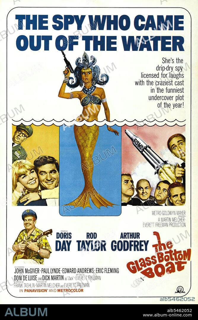 DORIS DAY in THE GLASS BOTTOM BOAT, 1966, directed by FRANK TASHLIN. Copyright M.G.M.